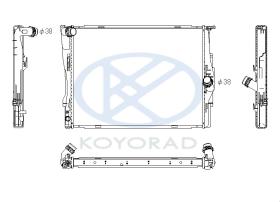 KOYO PL422087 - RAD. BMW 1 / 3 / X1 / Z series 1.6 / 2.0 / 3.0i  M/A 08/04-