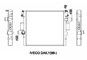 R.D. IV040 - RADIADOR IVECO DAILY II 99-