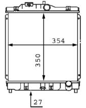 R.D. HD356 - RADIADOR HONDA CIVIC -91