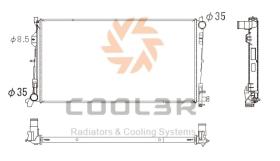 R.D. CR230 - RAD. CHRYSLER VOYAGER IV (RG, RS) 2.8 CRD