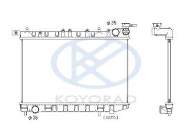 KOYO PL021099 - RAD. NISSAN ALMERA 1.4 / 1.6 MAN. 96-.