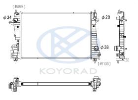 KOYO PL313200 - RAD. CHEVROLET Aveo 1.3 CDTi Man. 07/11 - 12/15