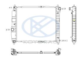 KOYO PL312156R - RADIADOR DAEWOO/CHEVROLET KALOS