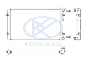 KOYO PL452880U02 - RADIADOR VW GOLF IV-AUDI A3-SEAT