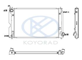 KOYO PL011991 - RAD. TOYOTA Corolla 2.0 D4d Diesel 10/01-.