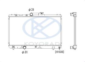 KOYO PL010285T - RADIADOR TOYOTA COROLLA AE100-101