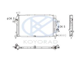 KOYO PL462641 - RAD. OPEL ASTRA H 1.3 / 1.7 / 1.9 CDTi Man. 02/04-