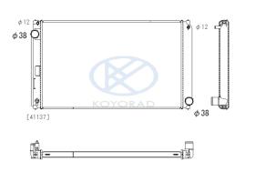 KOYO PL013449 - RADIADOR TOYOTA RAV4/LEXUS