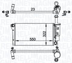 MAGNETI MARELLI BM1962 - RADIADOR FIAT PANDA 169