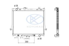 KOYO PL052941 - RADIADOR ISUZU D-Max 2.5 DiTD Aut. 04/12-