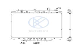 KOYO PL021501 - Rad. Nissan Patrol GR 2.8 TDiC / 3.0 TDi Man. 06/97-03/10