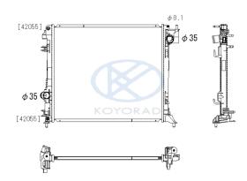 KOYO PL023500 - RAD. NISSAN Qashqai 1.5 dCi / Qashqai 2.0i M/A 11/13-