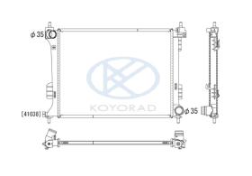 KOYO PL812575 - RAD. HYUNDAI I20 1.2 / 1.4 / 1.6 MAN. 12/08-