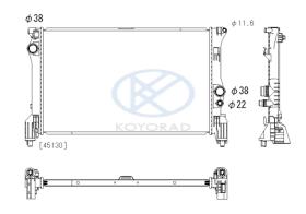 KOYO PL413322 - RADIADOR MERCEDES W447 V-CLASS