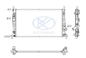 KOYO PL061816 - RADIADOR FORD FOCUS-MAZDA 3-VOLVO