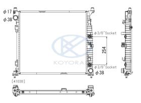 KOYO PL413055 - RADIADOR MERCEDES W166 ML