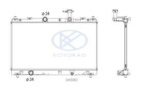 KOYO PL103148 - RAD. SUZUKI SX4 S-CROSS / VITARA 1.6 VVT M/A 08/13-