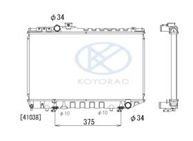 KOYO PA010208 - RAD. TOYOTA SUPRA (3.0 TURBO) AUT. '88-89