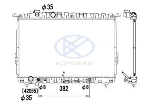 KOYO PL811803 - RAD. HYUNDAI SONATA V 2.0 I * AUT. 06/98-