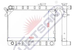 R.D. ST723 - RADIADOR SEAT/FIAT 131 - METALICO