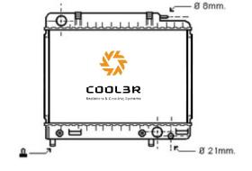 R.D. ME070 - RADIADOR MERCEDES 200/300 (123)