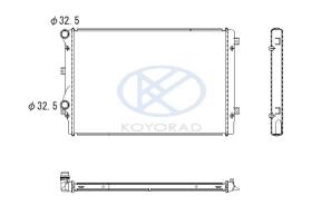 KOYO PL452940 - RADIADOR VW GOLF V TDI/A3/CADDY