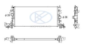 KOYO PL463506R - RAD. OPEL  Astra K 1.0/1.4/1.6 ECOTEC/1.6 CDTi M/A 06/15-