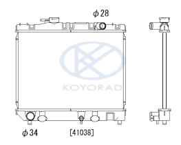 KOYO PA010031 - RADIADOR TOYOTA STARLET KP61