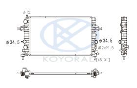 KOYO PL462620 - RAD. OPEL ASTRA H 1.6I / 1.8I MAN. 02/04-