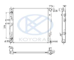 KOYO PL812556 - RADIADOR HYUNDAI IX35 A/T