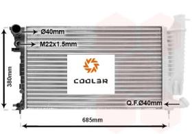 R.D. CT922 - RADIADOR CITROEN ZX-PEUGEOT 306