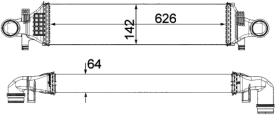 R.D. ME957 - INTERCOOLER MERCEDES CLA(W246)