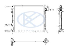 KOYO PL023499 - RAD. NISSAN / RENAULT Qashqai 1.2 DIG-T / Kadjar 1.2 Tce Ma