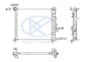 KOYO PL462794 - RADIADOR OPEL MERIVA B 1.4