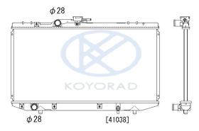 KOYO PL010269T - RAD. TOYOTA Starlet (1.3 ) man. '89-