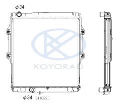 KOYO PL013061 - RADIADOR TOYOTA HILUX 2.4 TD LN165