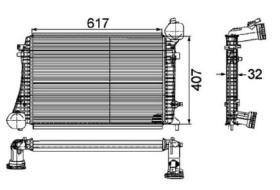 R.D. VW199 - INTERCOOLER VW-AUDI-SKODA TDI