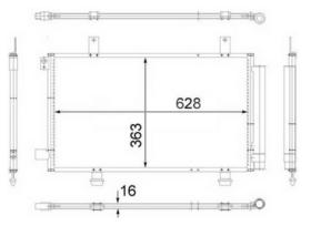 R.D. SZ782 - CONDENSADOR SUZUKI SX4 `06-