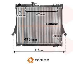 R.D. IS008 - RADIADOR ISUZU D-MAX PL/AL