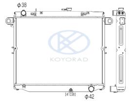 KOYO PL011043R - RAD. TOYOTA 4WD LANDCRUISER 4.2 TDI MAN. 98-