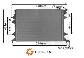 R.D. 106935082 - RADIADOR VW CADDY/BEETLE TDI-SKODA