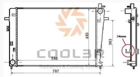 R.D. 1040470811 - RADIADOR HYUNDAI TUCSON 2.0 CRDi