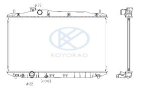 KOYO PL082070 - RADIADOR HONDA CIVIC 06-