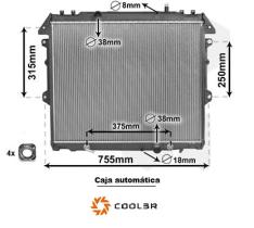 R.D. 108192087 - RAD. TOYOTA HILUX 3.0 D-4D (05-) AUT.