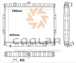 R.D. 1421172 - RADIADOR GALLOPER 2.5TD `98