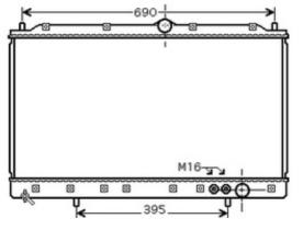 R.D. MT084 - RADIADOR MITSUBISHI 3000GT 92-