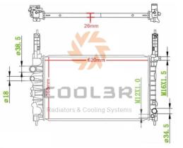 R.D. 1432171 - RADIADOR OPEL MOKKA 1.4