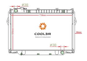 R.D. 1412168 - RADIADOR TOYOTA LAND CRUISER HDJ80 PL/AL