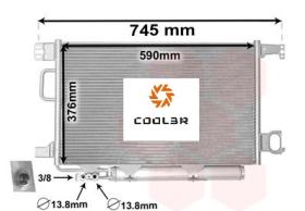 R.D. ME893 - CONDENSADOR MERCEDES W203/W209