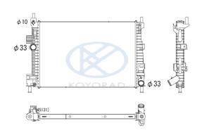 KOYO PL322847 - RAD. FORD / MAZDA 5 1.6 CITD / C-MAX 1.6 TDCI MAN. 06/10-